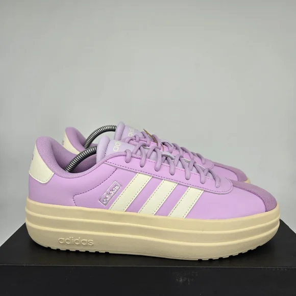 adidas VL Court Bold JI1791 Bliss Lilac Ice Lavender Women's Shoes Size 10 New - Picture 3 of 8